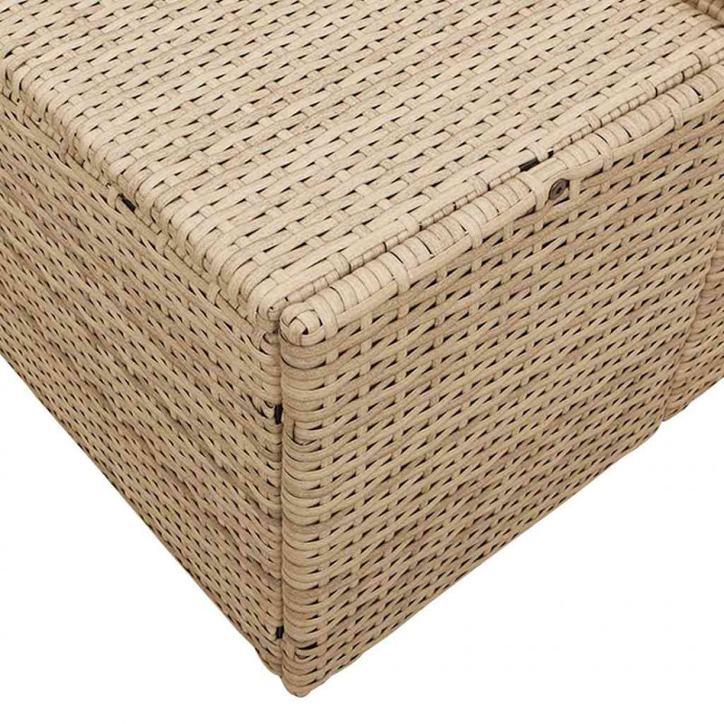 Sofa Ogrodowa z poduszką Beżowy 184 x 62 x 69 cm polirattan