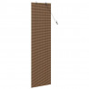 Roleta z zasłonami Brązowy 60 x 220 cm Bambus