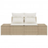 Sofa Ogrodowa z poduszką Beżowy 184 x 62 x 69 cm polirattan