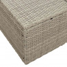 Sofa Ogrodowa z poduszką Szary 184 x 62 x 69 cm polirattan