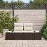 Sofa Ogrodowa z poduszką Brązowy 184 x 62 x 69 cm polirattan