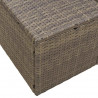 Sofa Ogrodowa z poduszką Szary 184 x 62 x 69 cm polirattan