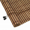 Roleta z zasłonami Brązowy 100 x 220 cm Bambus