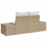 Sofa Ogrodowa z poduszką Beżowy 184 x 62 x 69 cm polirattan