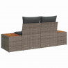 Sofa Ogrodowa Szary 184 x 62 x 85cm polirattan