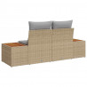Sofa Ogrodowa Beżowy 184 x 62 x 85cm polirattan