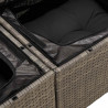 Sofa Ogrodowa Szary 184 x 62 x 85cm polirattan