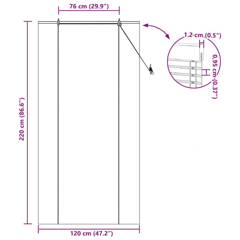 Roleta z zasłonami Brązowy 120 x 220 cm Bambus