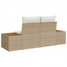 Sofa Ogrodowa Beżowy 184 x 62 x 85cm polirattan