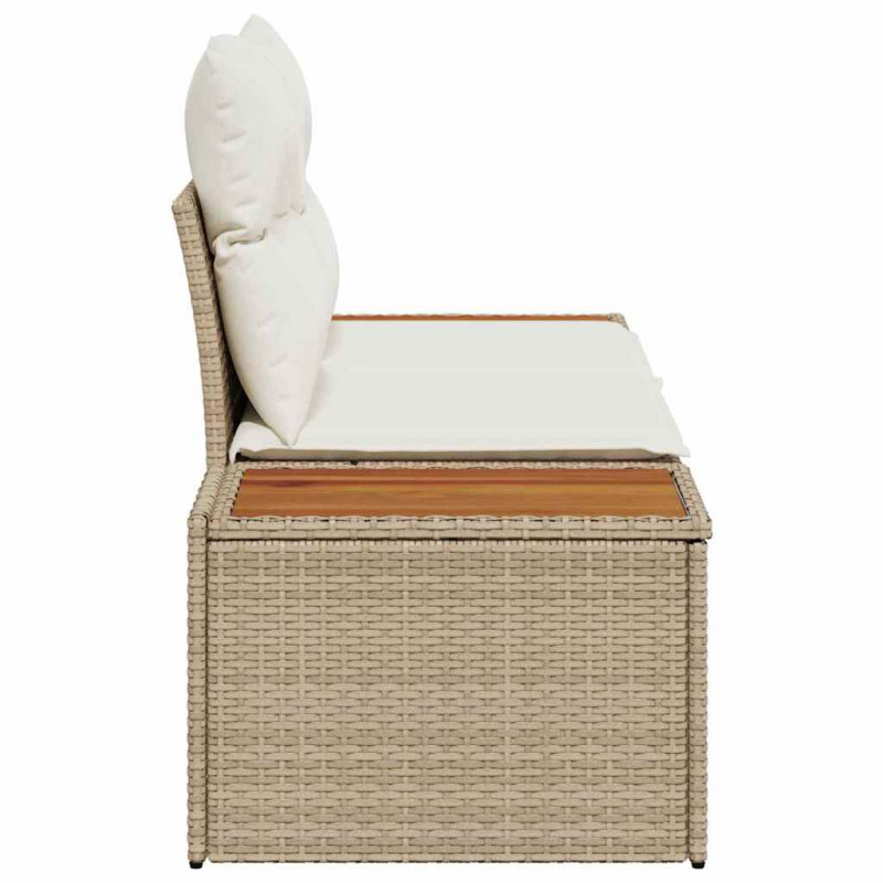 Sofa Ogrodowa Beżowy 184 x 62 x 85cm polirattan
