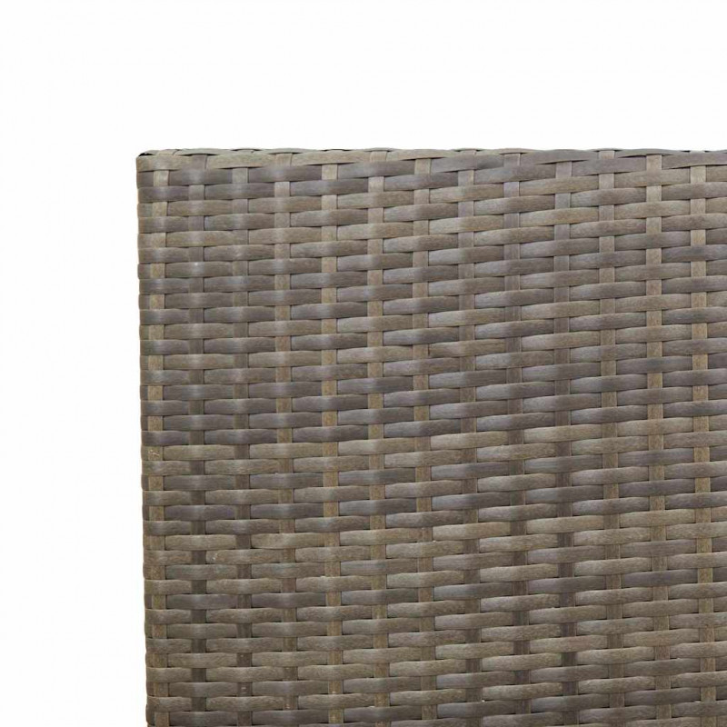 Zestaw krzeseł ogrodowych 2 pcs Szary i brązowy