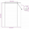 Roleta z zasłonami Brązowy 150 x 220 cm Bambus