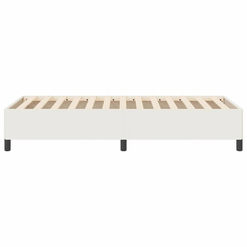 Łóżko sprężynowe Kremowy 80 x 200 cm Tkanina sztruksowa