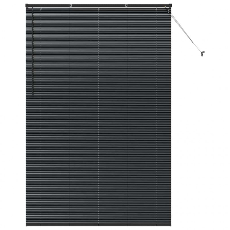 Żaluzje weneckie Czarny 220x150cm Aluminium