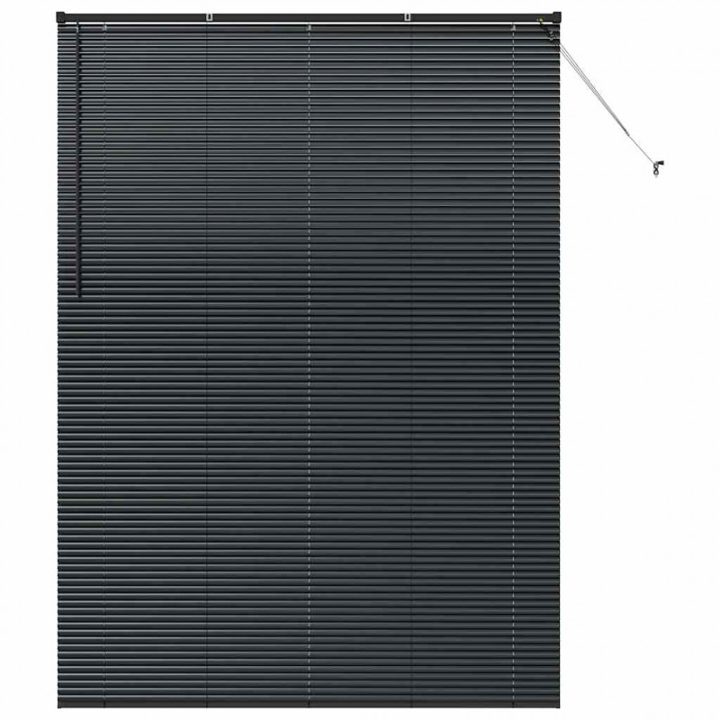 Żaluzje weneckie Czarny 220 x 155 cm Aluminium