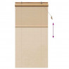Roleta z zasłonami Brązowy 100 x 220 cm Bambus