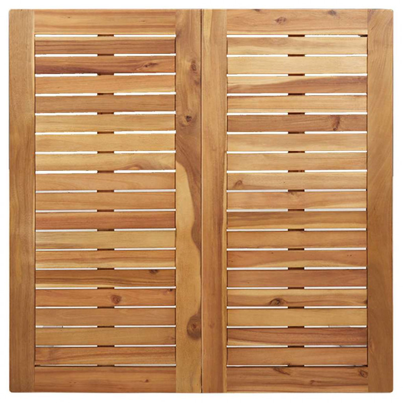 StółJadalny Brązowy 90 x 90 x 75 cm Lite Drewno Akacji