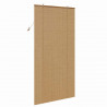 Roleta z zasłonami Brązowy 110 x 220 cm Bambus
