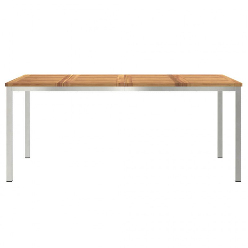 StółJadalny Brązowy 180 x 90 x 75 cm Lite Drewno Akacji