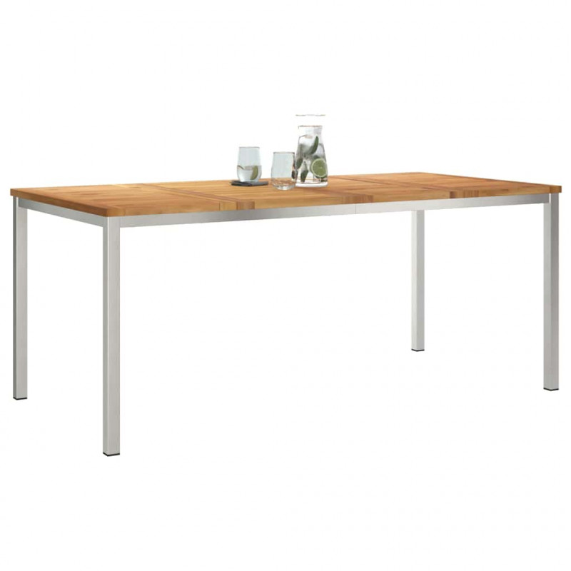StółJadalny Brązowy 180 x 90 x 75 cm Lite drewno teakowe