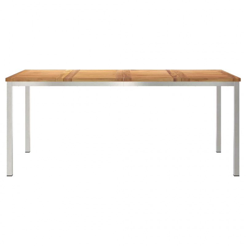 StółJadalny Brązowy 180 x 90 x 75 cm Lite drewno teakowe