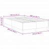Łóżko sprężynowe Niebieski 120 x 200 cm Tkanina sztruksowa
