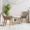 Krzesło Ogrodowe 2 pcs Czarny 62,5 x 55 x 82 cm polirattan