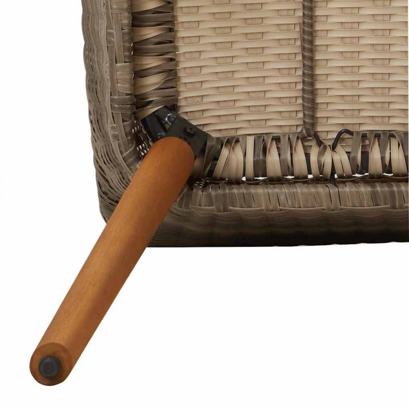 Krzesło Ogrodowe 2 pcs Czarny 62,5 x 55 x 82 cm polirattan