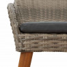 Krzesło Ogrodowe 2 pcs Czarny 62,5 x 55 x 82 cm polirattan