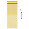 Roleta z zasłonami Żółty 60 x 160 cm Bambus