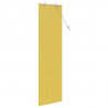 Roleta z zasłonami Żółty 60 x 220 cm Bambus