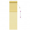 Roleta z zasłonami Żółty 60 x 220 cm Bambus