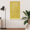 Roleta z zasłonami Żółty 80 x 160 cm Bambus