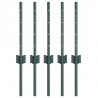 Słupek ogrodzeniowy. 5 pcs Zielony 80 cm Stal