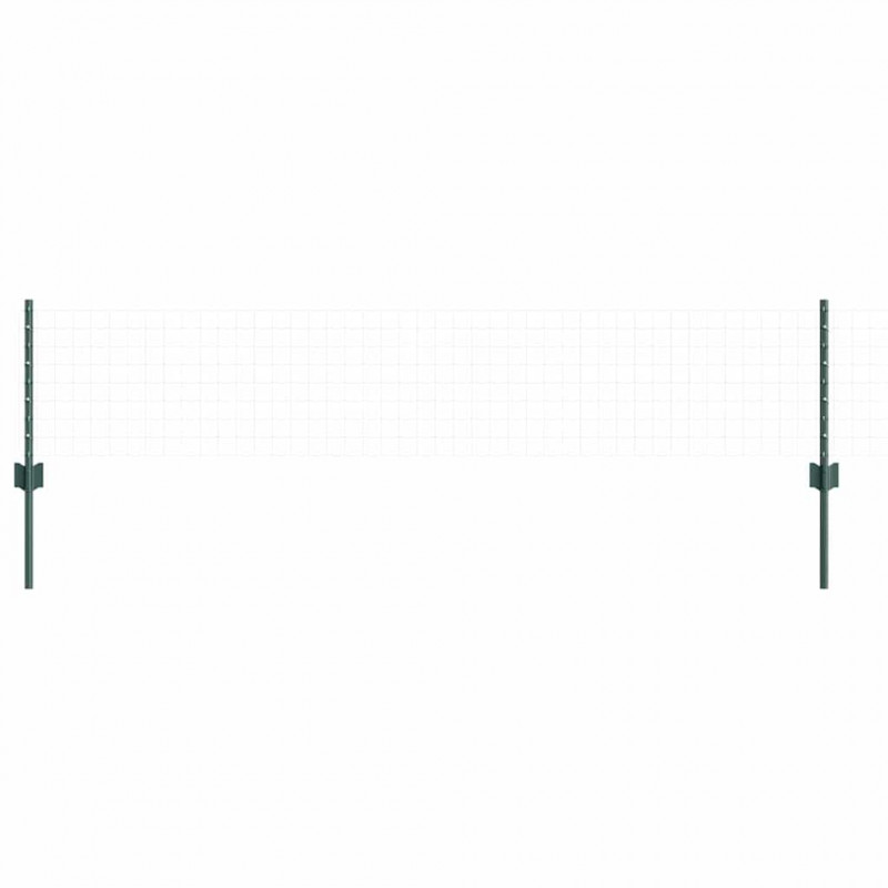 Słupek ogrodzeniowy. 5 pcs Zielony 80 cm Stal