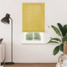 Roleta z zasłonami Żółty 90 x 220 cm Bambus