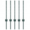 Słupek ogrodzeniowy. 5 pcs Zielony 100 cm Stal