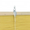 Roleta z zasłonami Żółty 90 x 220 cm Bambus