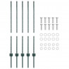 Słupek ogrodzeniowy. 5 pcs Zielony 140 cm Stal