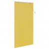 Roleta z zasłonami Żółty 100 x 220 cm Bambus