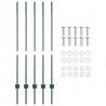 Słupek ogrodzeniowy. 5 pcs Zielony 120 cm Stal