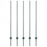 Słupek ogrodzeniowy. 5 pcs Zielony 140 cm Stal