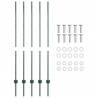Słupek ogrodzeniowy. 5 pcs Zielony 140 cm Stal