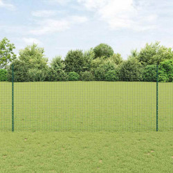 Słupek ogrodzeniowy. 11 pcs Zielony 140 cm Stal
