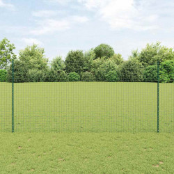 Słupek ogrodzeniowy. 5 pcs Zielony 150 cm Stal