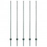 Słupek ogrodzeniowy. 5 pcs Zielony 160 cm Stal
