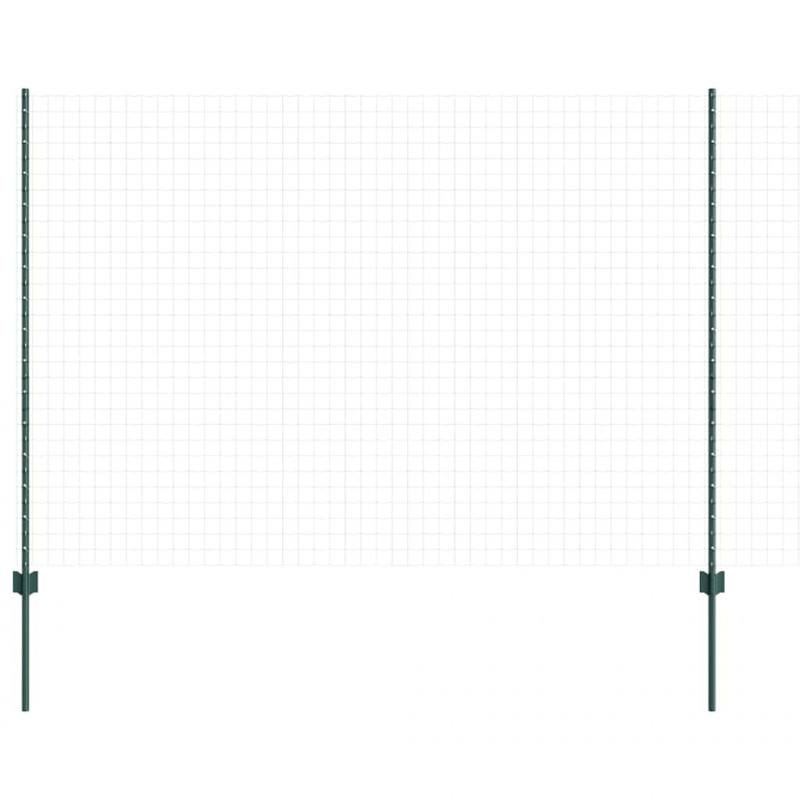 Słupek ogrodzeniowy. 5 pcs Zielony 160 cm Stal