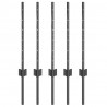 Słupek ogrodzeniowy. 5 pcs Szary 60 cm Stal
