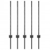 Słupek ogrodzeniowy. 5 pcs Szary 80 cm Stal