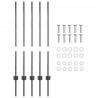 Słupek ogrodzeniowy. 5 pcs Szary 100 cm Stal